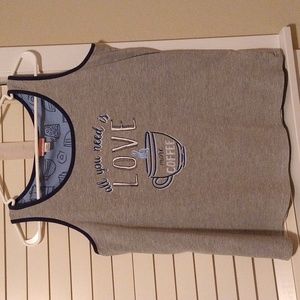 Be Yourself - All You Need Is Love & More Coffee Tank Top, Size Large